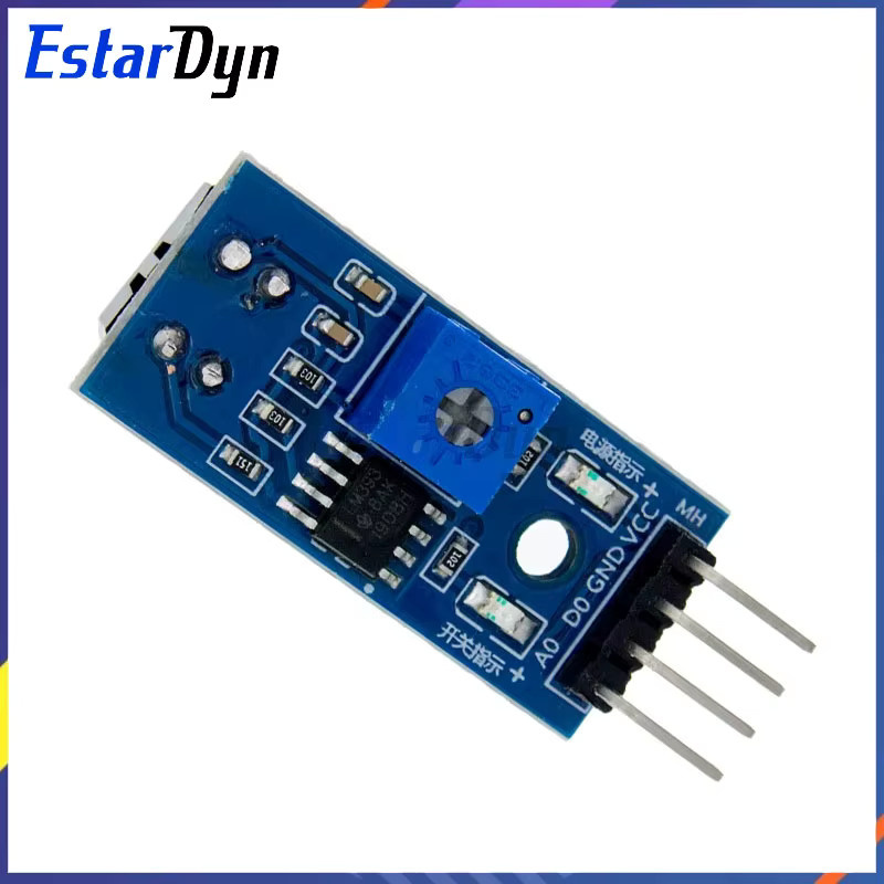 Estardyn TCRT5000 Infrarot-reflektierender Sensor IR-Lichtschranke Modul Set, Blau, 4 Stück - Bild 2