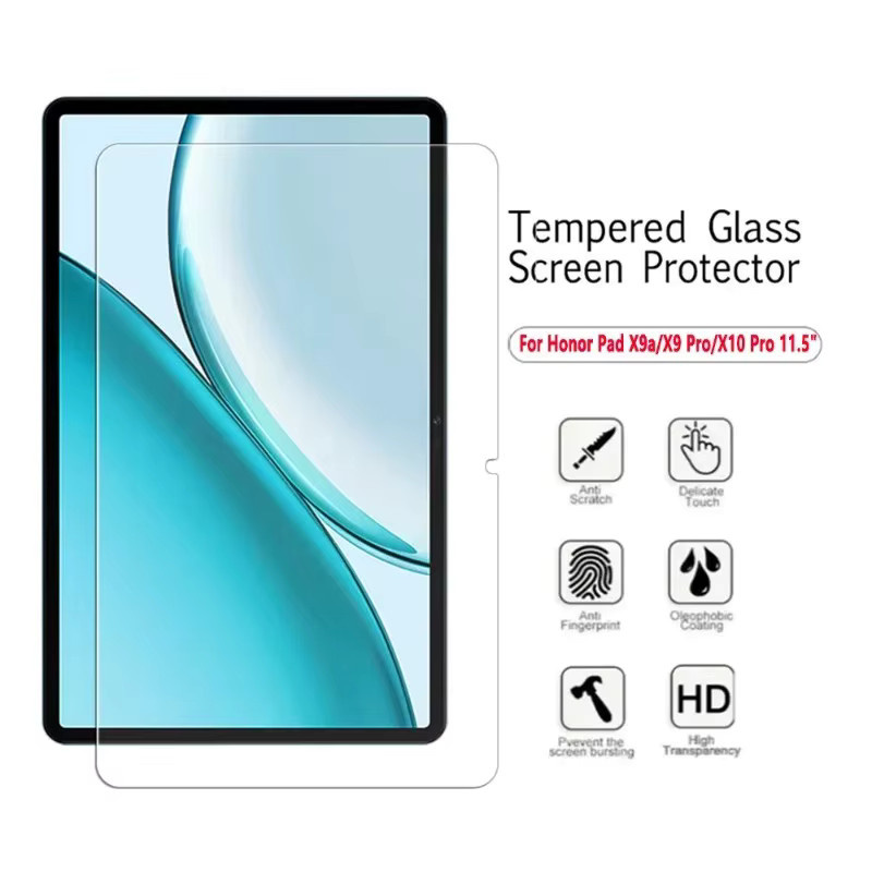 2 Stück gehärtete Glas Schutzfolien für Honor Pad X10 Pro 11,5 Zoll und Honor Pad X9a/X9 Pro, transparent - Bild 2