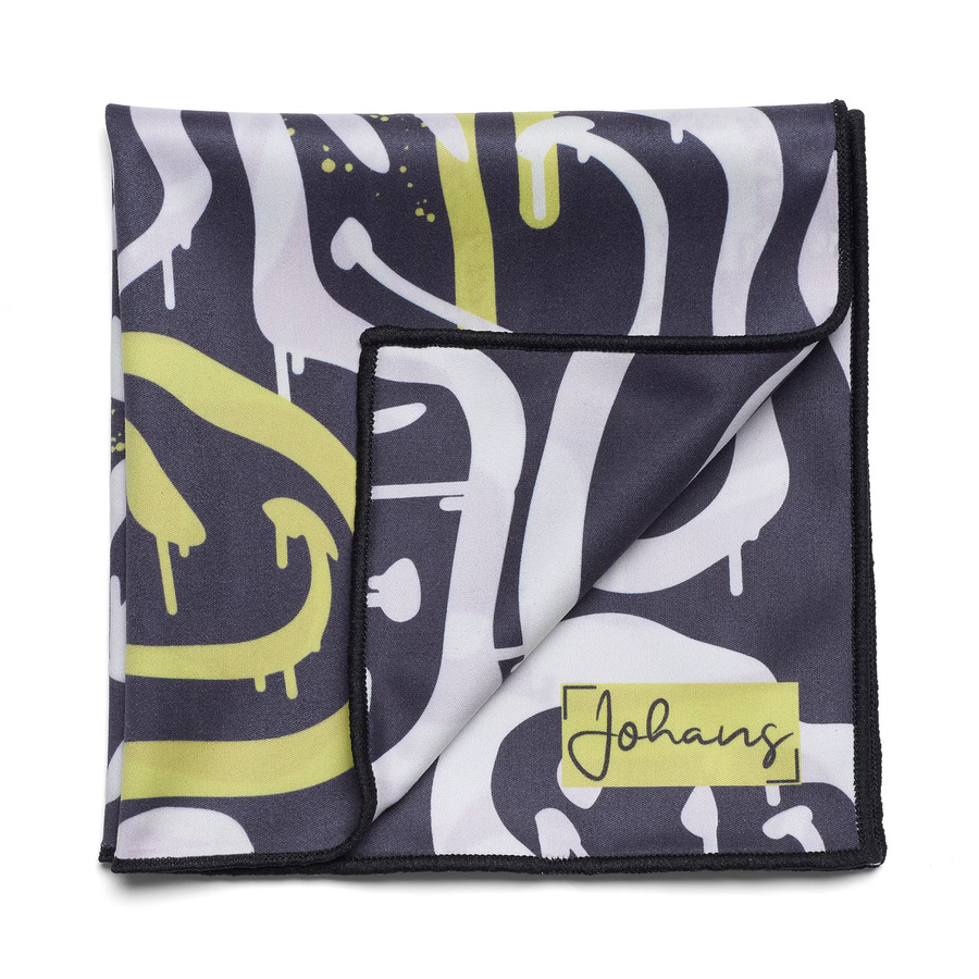 Johans Brillenputztuch Neon in Schwarz und Multicolour B/T/H: 30 x 30 x 30 cm - Bild 1