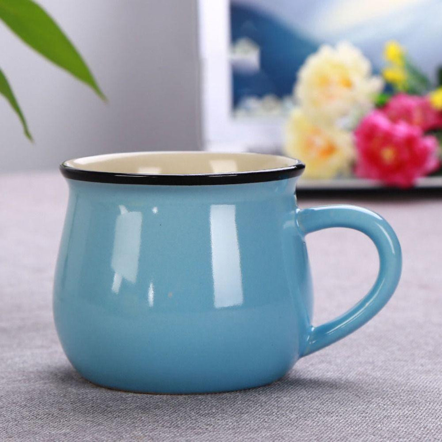 Hejun Kaffeetasse und Teetasse aus Keramik in Gelb, 300/400 ml - Bild 2