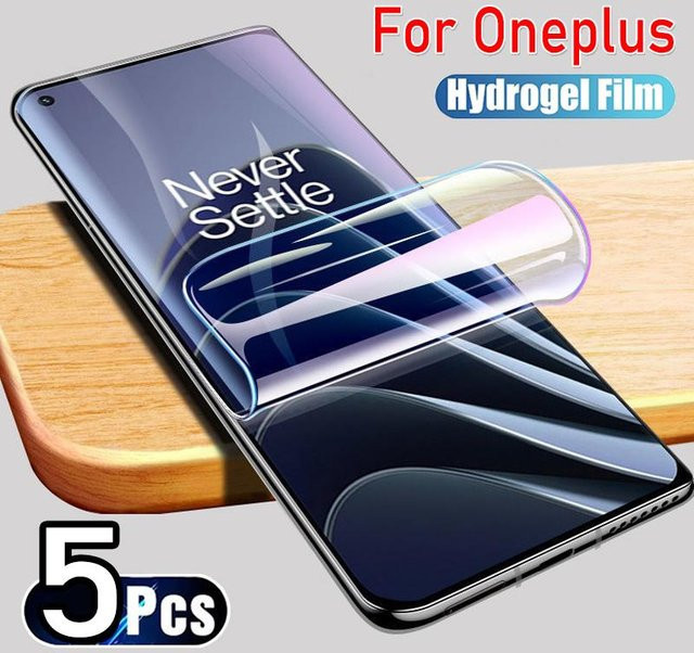 5er Pack Hydrogel Display Schutzfolie für OnePlus 10T 11 9RT 10R 10 Pro ACE Pro 8 8T 7T Nord 2T CE 2 Lite 5G transparent - Bild 1