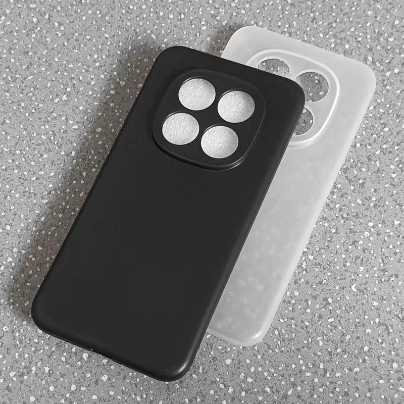 EUCAGR Weiche TPU-Handyhülle für Xiaomi POCO M8 Pro 5G und Poco M8, Matte Silikon Schutzhülle in Schwarz oder Weiß - Bild 1