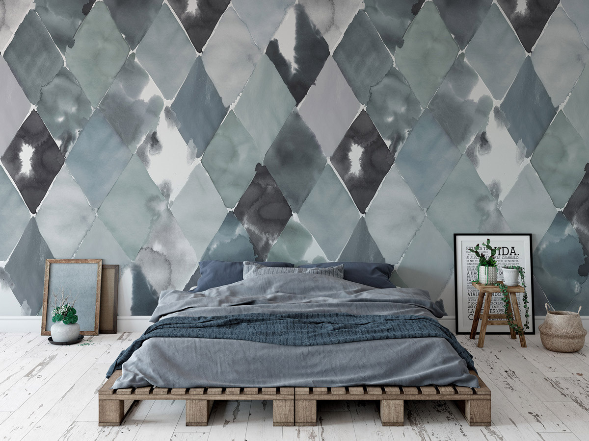 Rebel Walls Mural Big Breeze in Blau, B/H: 270 x 180 cm - Bild 1