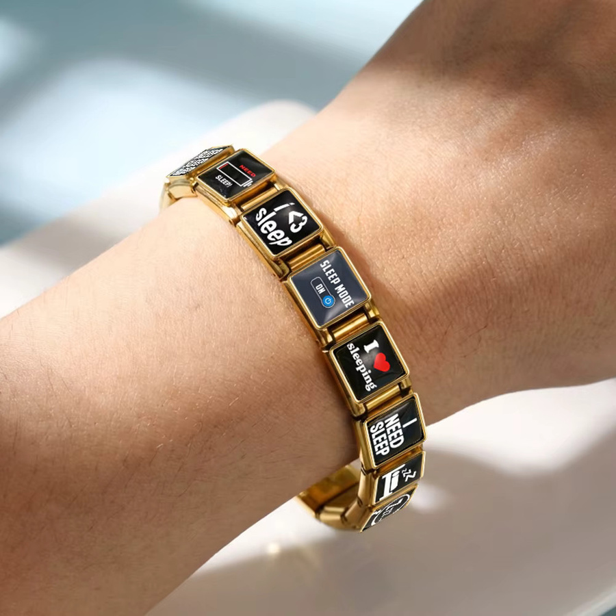 GEMKNIGHT Charm-Armband Edelstahl, 9mm, DIY Perlen - Bild 2