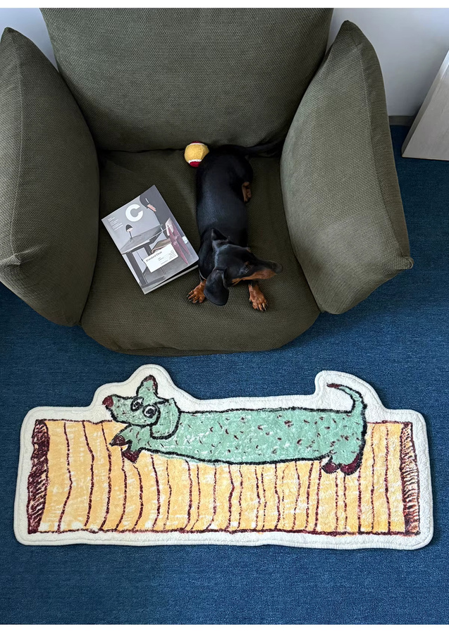 VIKAMA Haustier-Schoßhundteppich in Mehrfarbig, weicher Teppich für Kinderzimmer und Schlafzimmer - Bild 3