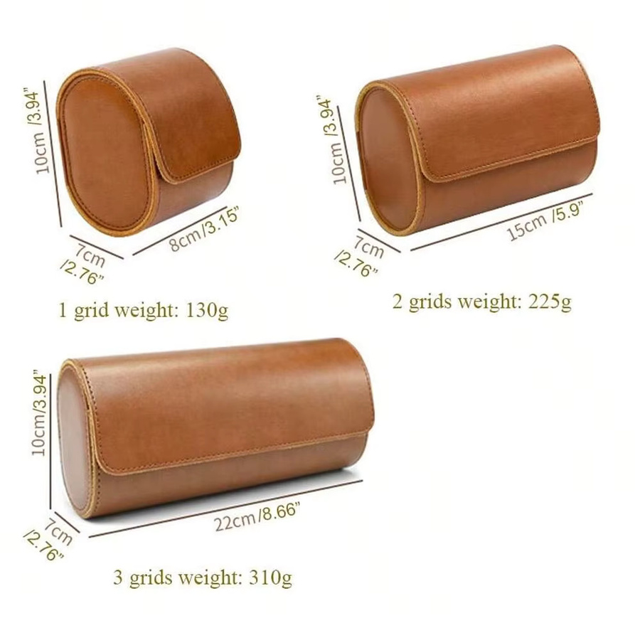 CNGRANDBAG Uhrenaufbewahrungsbox, PU-Leder, Schwarz, Unisex - Bild 3