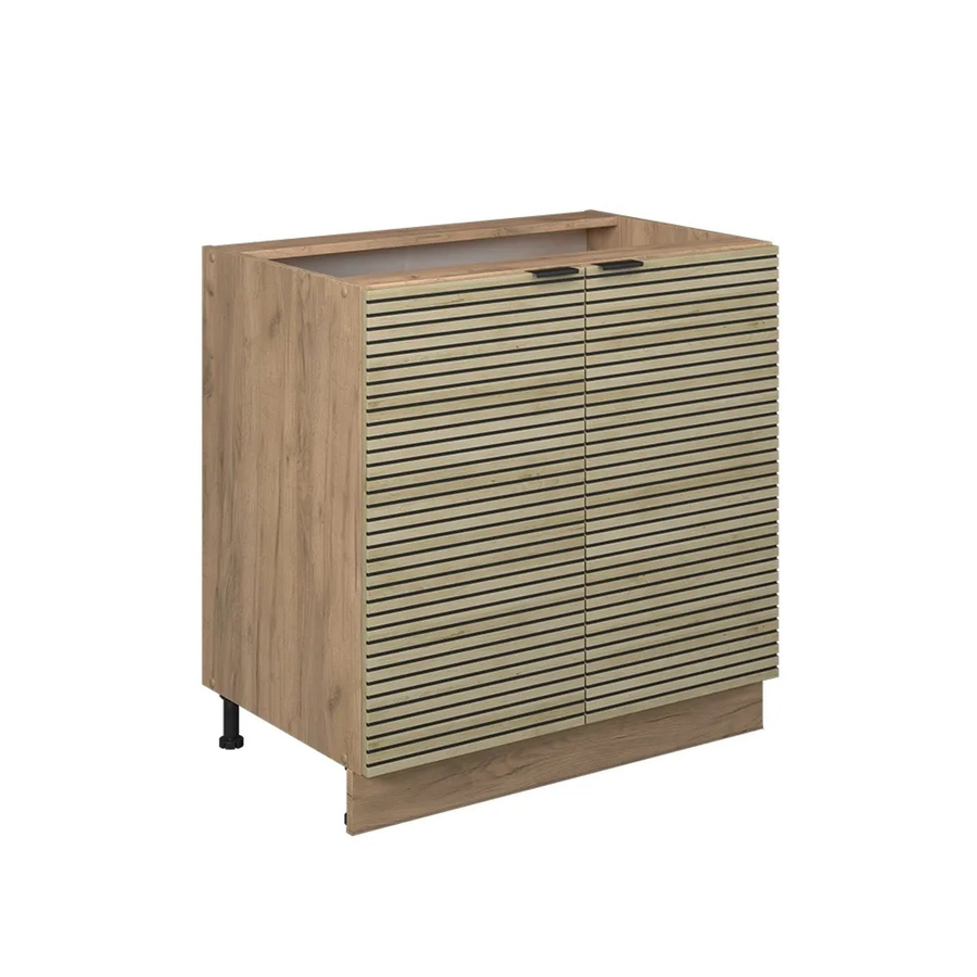 Vicco Küchenunterschrank Fame-Line Eiche Paneel Braun Breite: 80 cm, Höhe: 82 cm, Tiefe: 51,6 cm ohne Arbeitsplatte - Bild 3