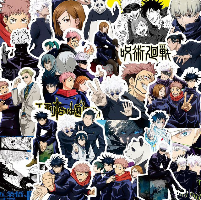 Bandai Jujutsu Kaisen Aufkleber, Bunt / Mehrfarbig, Set / Bundle - Bild 1