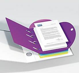 TARIFOLD Smartfolder Dokumentenmappe im Format A4, farbsortiert, 6 Stück - Bild 1