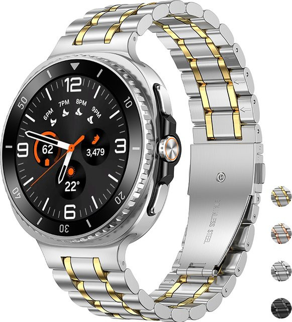 CHIICSMART Uhrenarmband Edelstahl, Unisex - Bild 1
