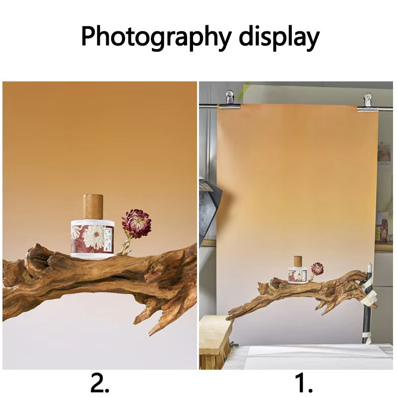 Chrisley 2-seitige Fotohintergründe mit Farbverlauf, wasserdichte Studio-Requisiten, B/H: 57 x 87 cm - Bild 2