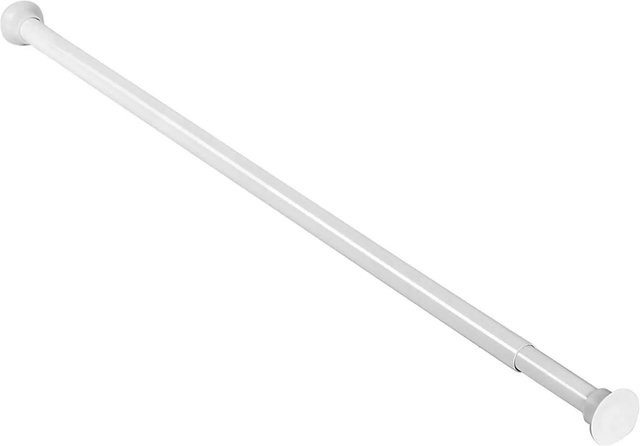 Euroshowers Teleskop Duschvorhangstange aus Metall in Weiß, Spannstange als Expander, Breite: 75 bis 125 cm, Durchmesser: 22 mm - Bild 1