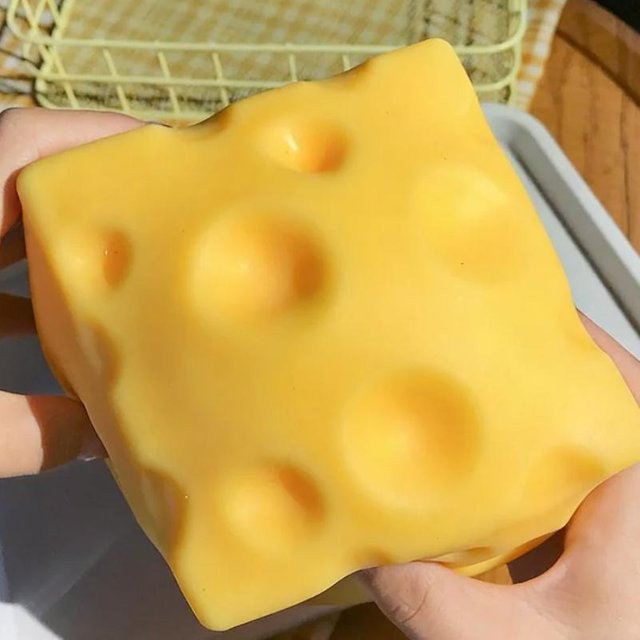NeeDoh Qualle & Würfel Knetspielzeug, gelb - Bild 1