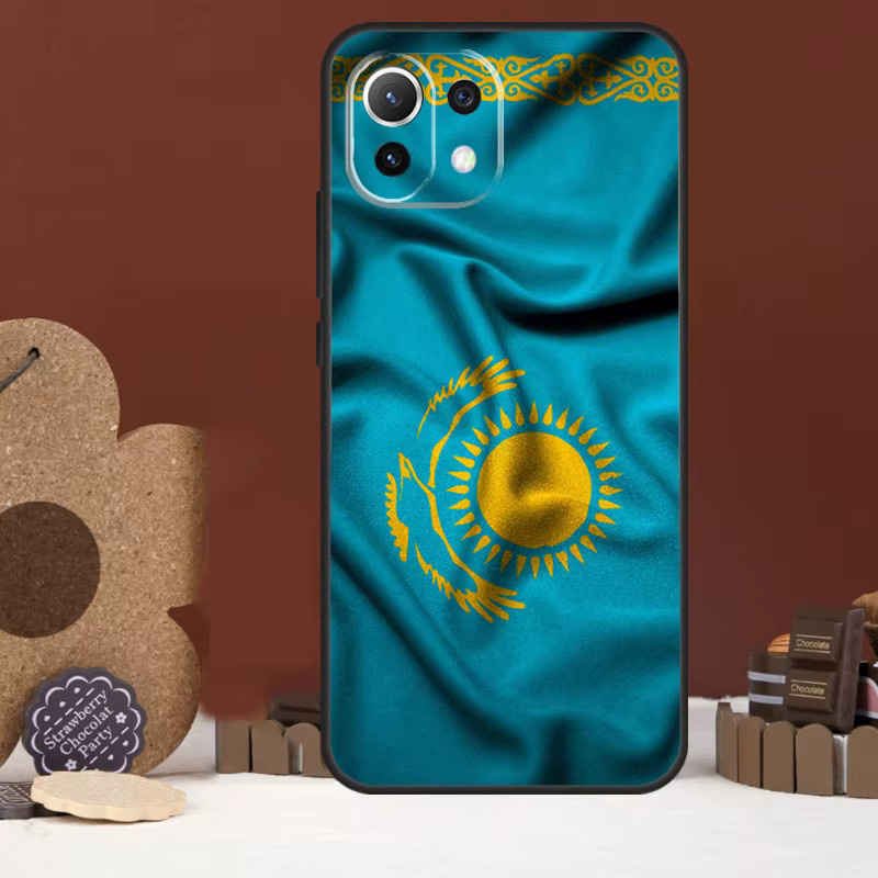 Xiaomi Handyhülle mit Kasachstan-Flaggen-Design in Blau und Gelb für verschiedene Modelle wie Xiaomi 17 15 14 13T 14T POCO F8 F7 F6 Pro Max - Bild 2