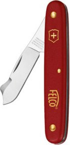 FELCO Okuliermesser für Obstbäume in Rot mit Edelstahlklinge und Nylon-Elementen - Bild 1
