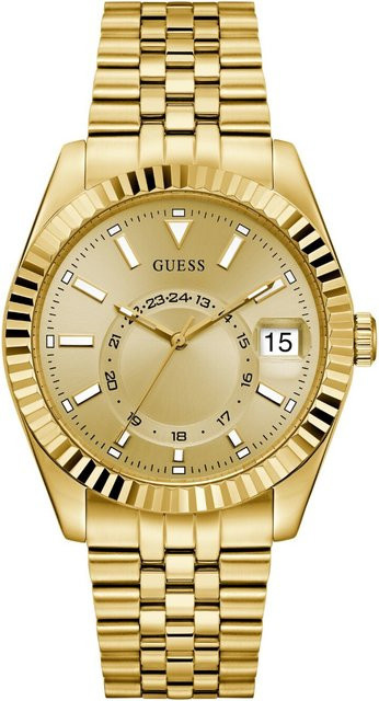 Guess Armbanduhr Jaden, Quarz, Edelstahl, Gold, 42 mm, Herren - Bild 1