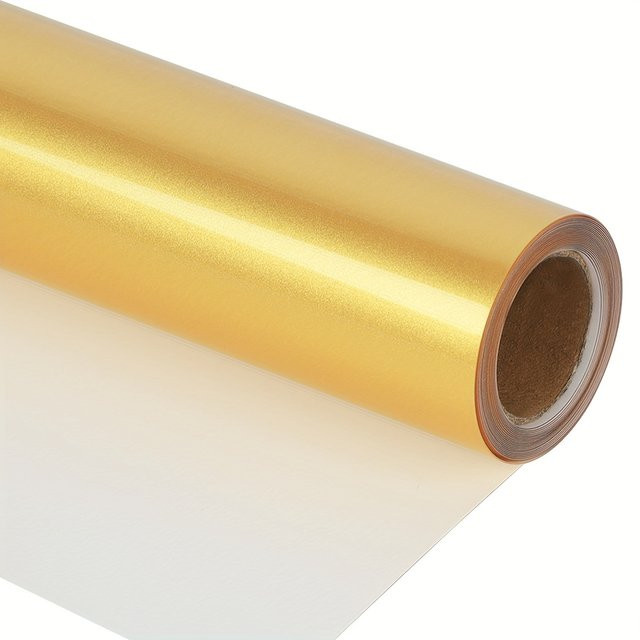 Guangyintong PU HTV Wärmeübertragungsvinyl in Gold, 30,48 x 243,84 cm - Bild 1