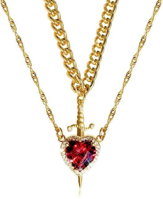 Rui Di Schmuckset, Edelstahl, Gold, Zirkonia, Damen - Bild 1
