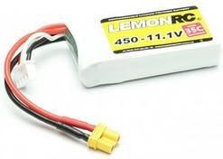 LemonRC LiPo Modellbau-Akkupack 11.1V 450 mAh 3S 35C Softcase mit XT30 Anschluss in Weiß - Bild 1