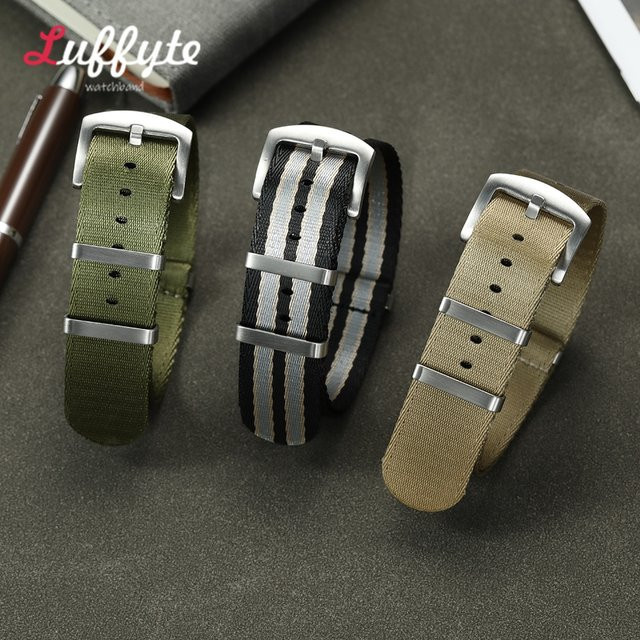 luffyte Uhrenarmband Nylon, 20mm, 22mm, Unisex - Bild 1