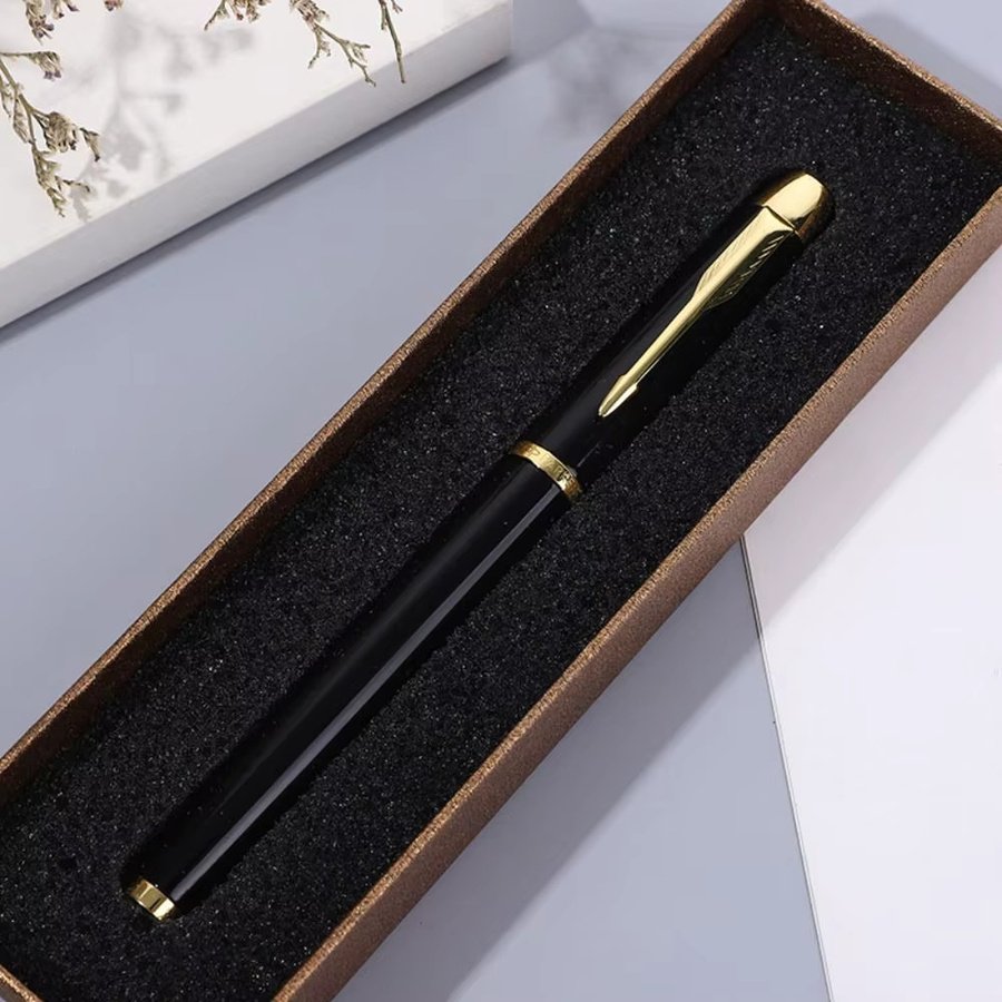 Schwarze Geschenkbox aus Papier für Füllfederhalter und Stifte - Bild 5