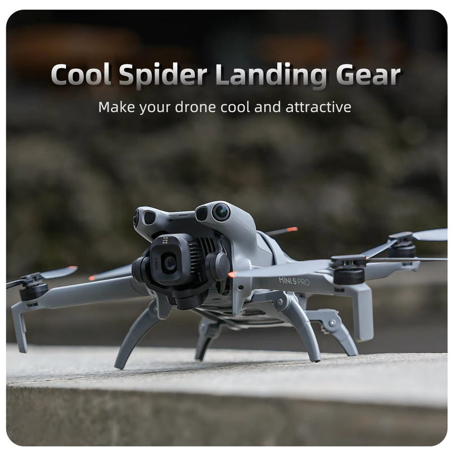 DJI Mini 5 Pro Fahrwerk mit Landungsbeinschutz und erweiterten faltbaren Füßen - Bild 2