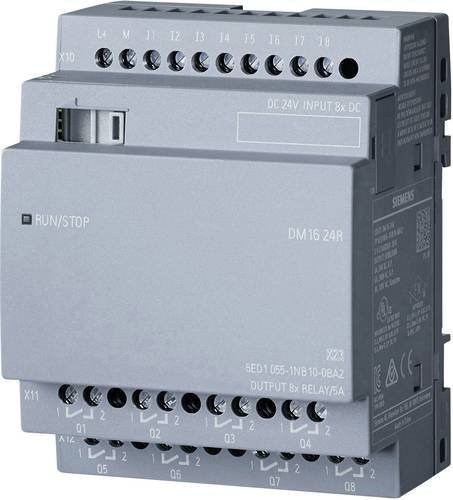 Siemens LOGO! DM16 24R 0BA2 SPS-Erweiterungsmodul Digitales und Analoges I/O Modul in Grau - Bild 1