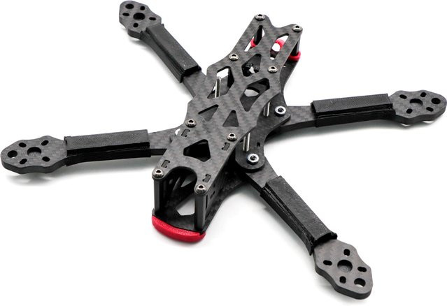 Readytosky Carbonfaser Quadcopter-Rahmen-Kit für APEX FPV Freestyle RC Racing Drohnen in Schwarz mit 5,5mm Armen (5 Zoll 225mm und 7 Zoll 295mm) - Bild 1