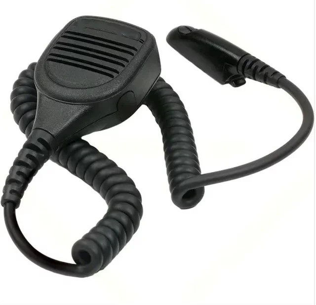 Motorola PMMN4021A Mikrofon-Lautsprecher Freisprecheinrichtung in Schwarz mit 3,5 mm Klinke für Walkie Talkies wie GP328, GP338, PTX760 und XiR5150 - Bild 1