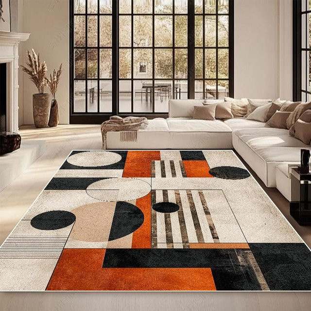 Karpetti Moderner Teppich mit geometrischem Design, rutschfest und waschbar, Mehrfarbig, B: 160 cm, T: 200 cm - Bild 1