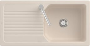 Villeroy & Boch Linara Spüle flächenbündig in Beige mit CeramicPlus Beschichtung Breite: 60 cm - Bild 1