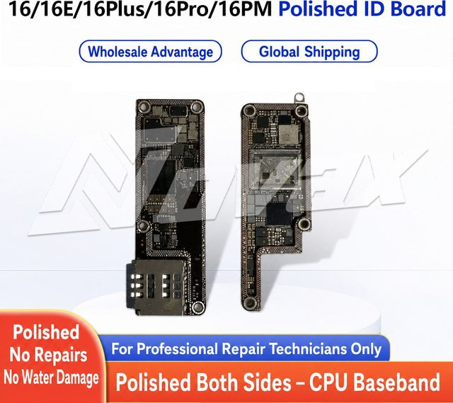 Apple iPhone 16 16 Pro 16E 16 Plus 16PM CNC-Platinenschneiden für Logikplatine CPU AP RF-Schaltung und Basisband in Schwarz - Bild 1