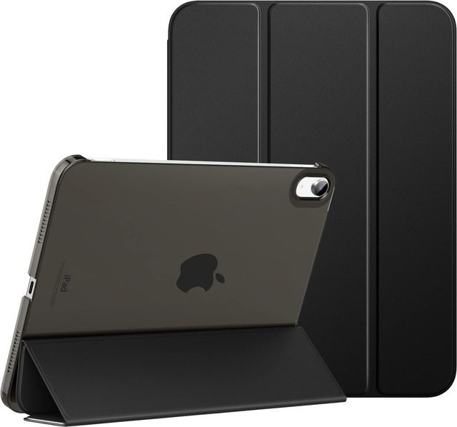 Slim Stand Schutzhülle für iPad 11 Zoll (11. Generation 2025) und iPad 10,9 Zoll (10. Generation 2022) mit transluzenter Rückseite in Schwarz - Bild 1
