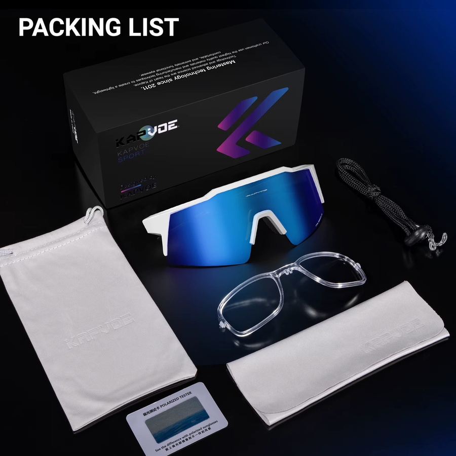 Kapvoe Sonnenbrille, Unisex, Vollrand, Kunststoff, polarisiert - Bild 4
