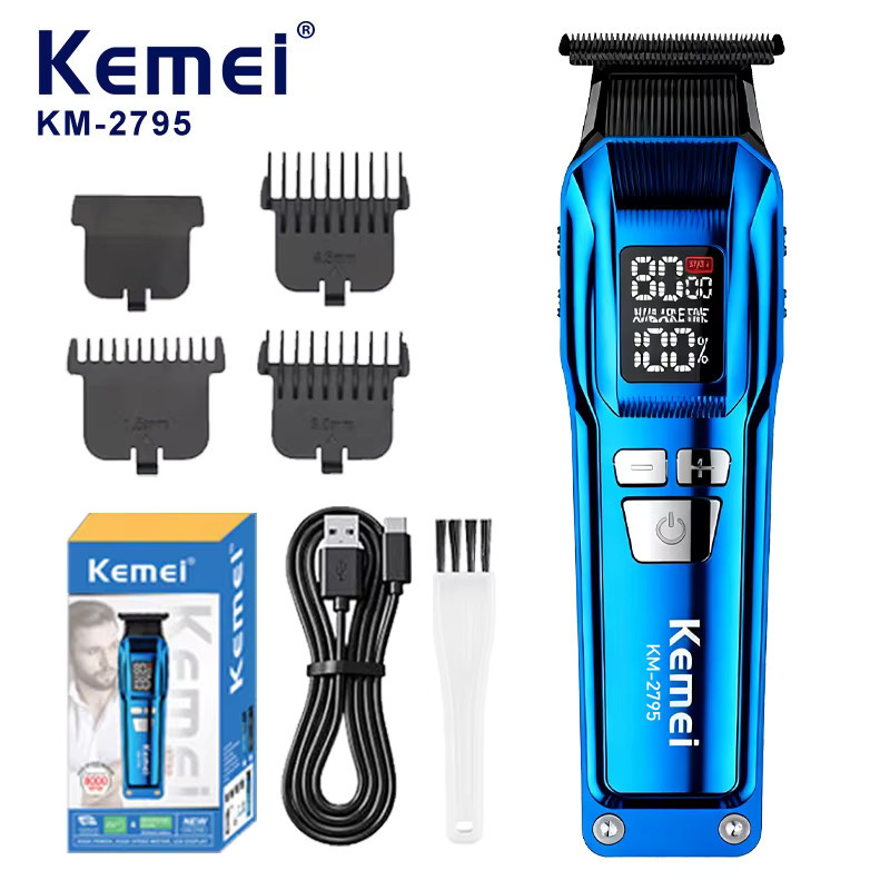 Kemei 2795 Akku-Haarschneider, Blau, Unisex - Bild 7