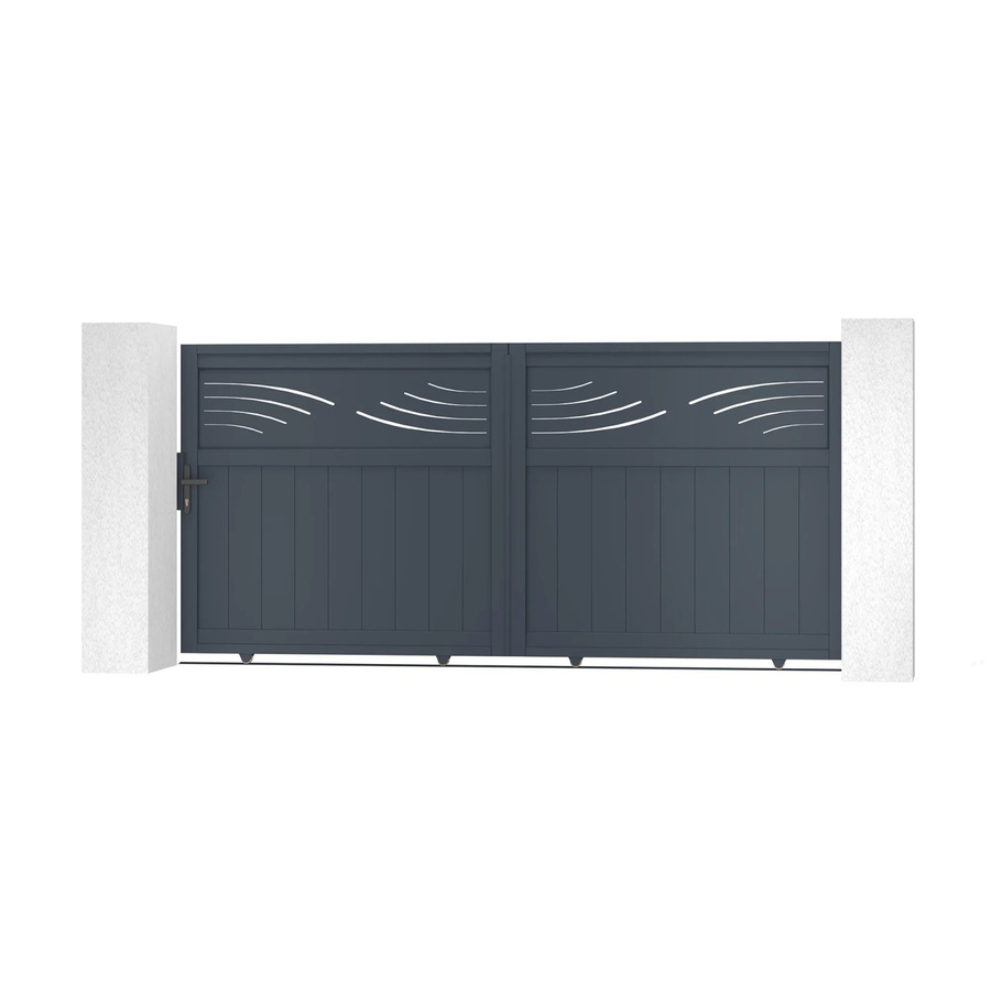 Casanoov Elektrisches Schiebetor Halti aus Aluminium in Grau inklusive Schiebetorantrieb Ranger C300, B/H: 300 x 140 cm - Bild 2
