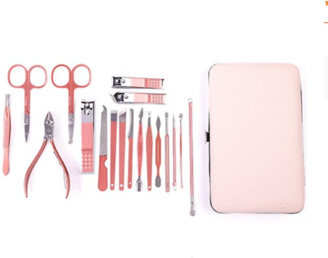 Koogeelife Nagelknipser-Set, 18-teilig, Edelstahl, Unisex - Bild 1
