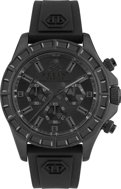 Philipp Plein Chronograph, Quarz, Edelstahl, Schwarz, 43 mm, Herren - Bild 1