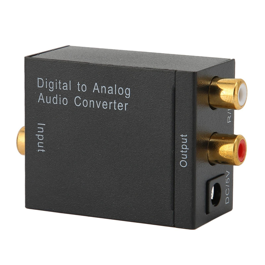 Igeteck Digital zu Analog Konverter H3622 mit optischem Anschluss und USB, Schwarz - Bild 2