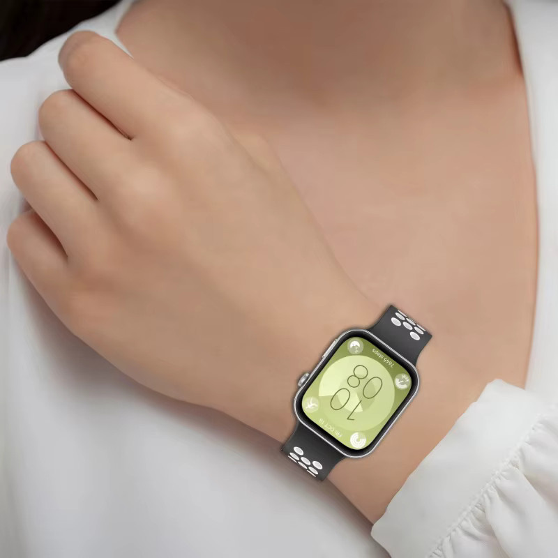 Huawei Uhrenarmband Silikon, Schwarz, Huawei Watch Fit 4/4 Pro/3 - Bild 2