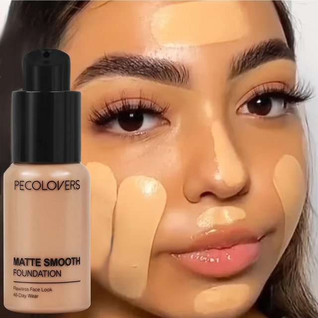 PECOLOVERS Liquid Foundation, Matte Finish, Unisex - Bild 1