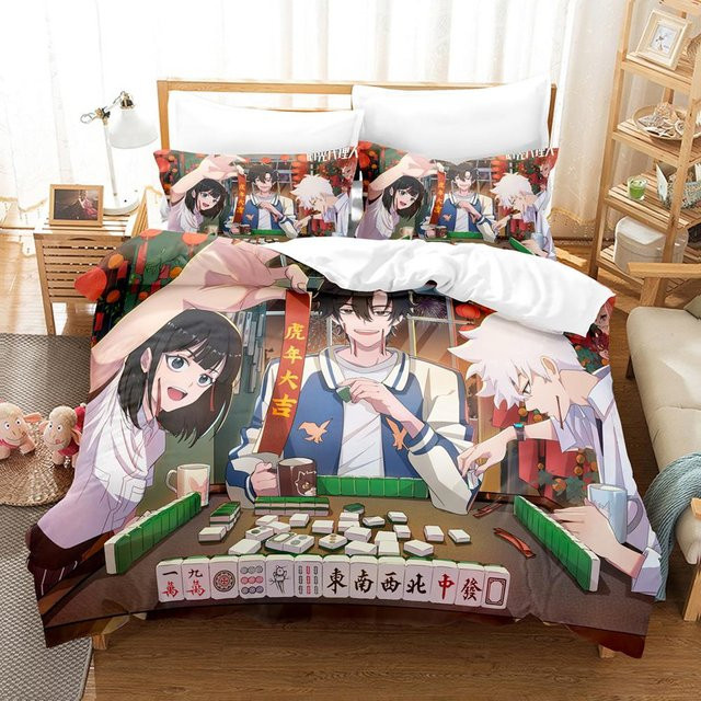 3D Anime The Link Click Bettwäsche-Set mit Kissenbezug und Reißverschluss, Multicolor, B/H: 135 x 200 cm - Bild 1