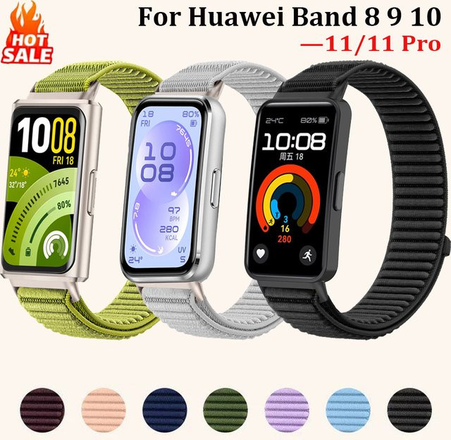 Huawei Uhrenarmband, Nylon, grün, Unisex - Bild 1