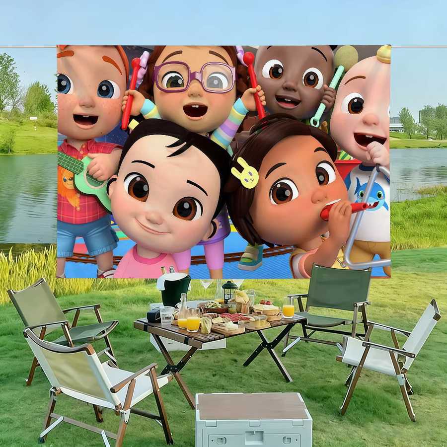 CoComelon Banner Flagge für Kinder als Wanddeko in Multicolour, B/H: 60 x 40 cm - Bild 4
