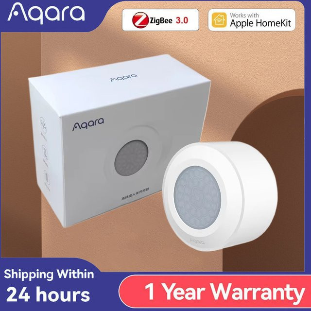 Aqara Hochpräziser menschlicher Sensor Smart Home Körperbewegungssensor ZigBee 3.0 Drahtlose Verbindung IPX5 Wasserdicht in Weiß kompatibel mit Homekit - Bild 1