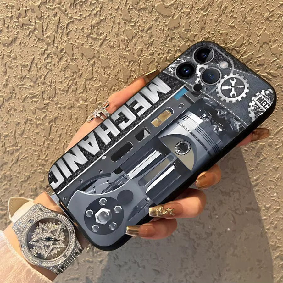Funda Mechanische Kraft Handyhülle für Apple iPhone in Multicolour - Bild 3