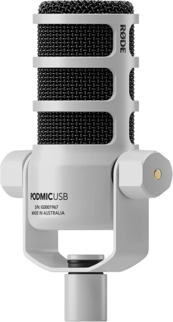 Rode PodMic USB Dynamisches USB-C Mikrofon in Weiß - Bild 1
