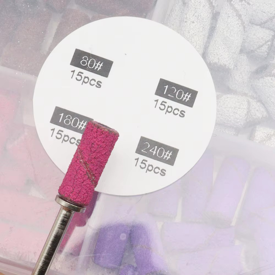 Easy Nail Nagelkunst Mini-Schleifbänder Set, 60 Stück, 4 Körnungen, 3mm - Bild 4