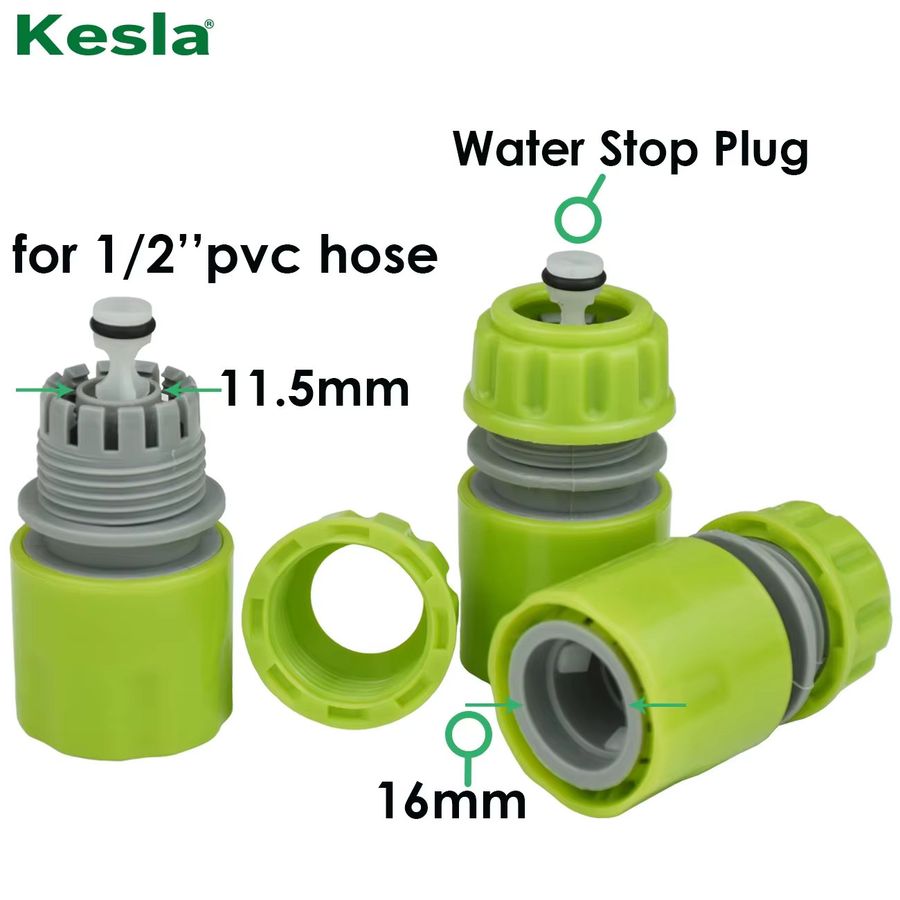 KESLA 10-teiliges Schnellverbinder-Set für Gartenschläuche und Tropfbewässerung, 1/2 Zoll, 16 mm - Bild 2