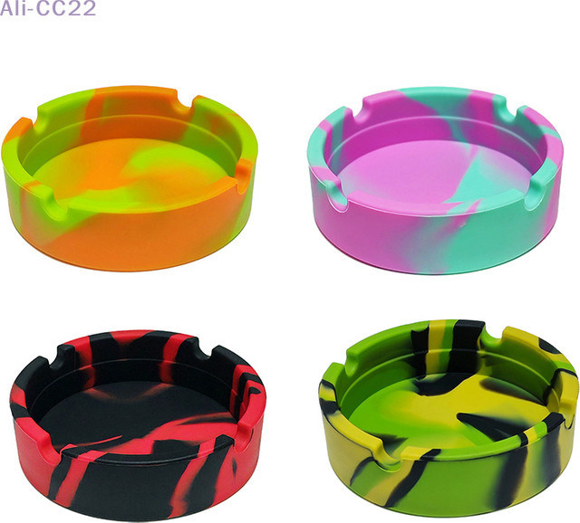 JETTING Tragbarer Camouflage-Aschenbecher aus weichem Silikon in Multicolour - Bild 1